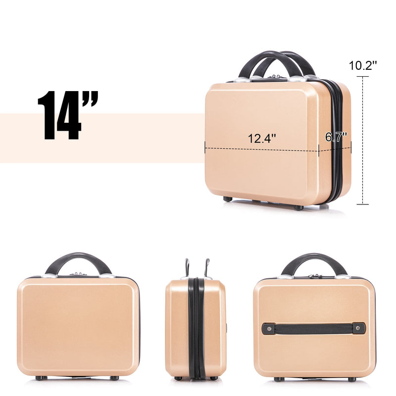 2 Piece Travel Luggage Set Hard shell Suitcase with Spinner Wheels