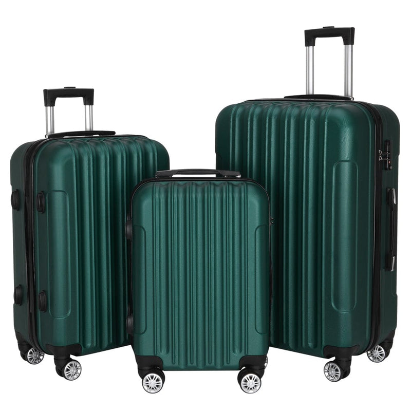 3-in-1 Multifunctional Large Capacity Traveling Storage Suitcase Dark Green