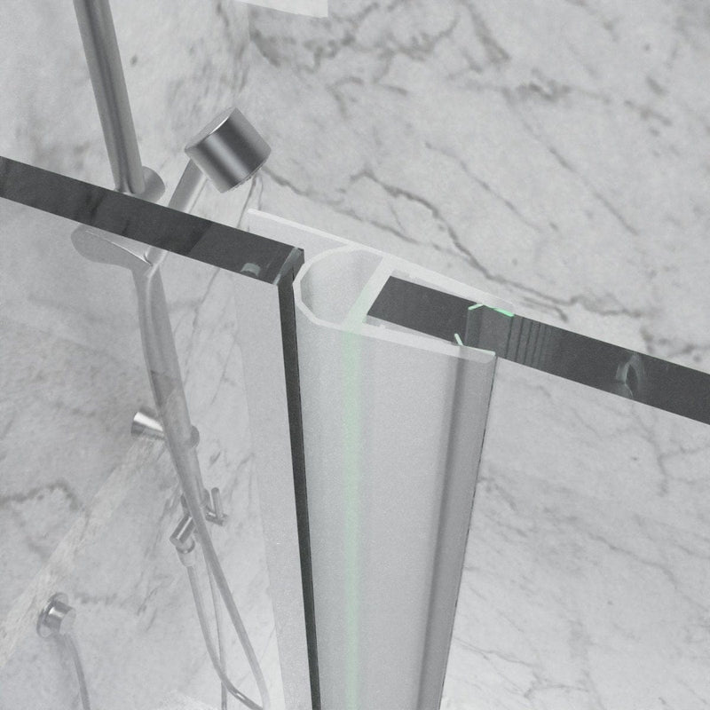 Bi-Fold Semi-Frameless Shower Doors