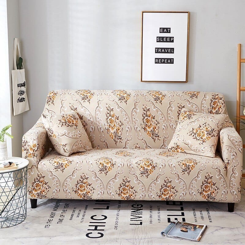 U / 1 Seat Printed sofa and cushion cover