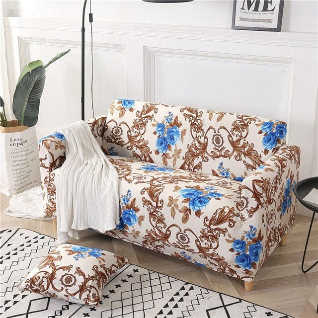 S / 1 seat Printed sofa cover and pillowcase cover