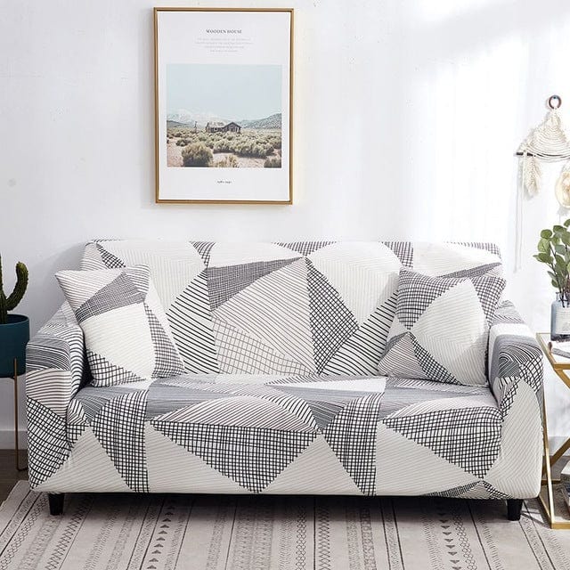 R / 1 seat Printed sofa cover and pillowcase cover