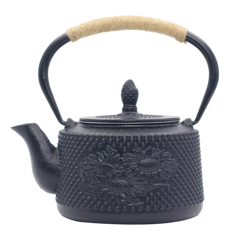 23style Cast Iron Peony Teapot
