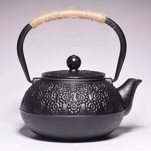 8style Cast Iron Peony Teapot