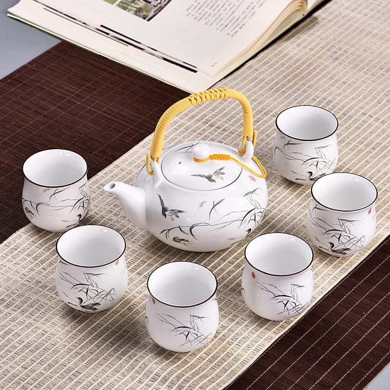 Japanese style Kung Fu tea set teapot ceramic