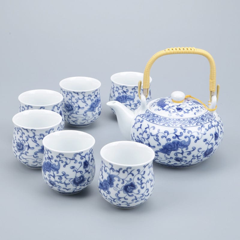 E Japanese style Kung Fu tea set teapot ceramic cover bowl cup porcelain home decoration ceremony gaiwan kettle teacup teaware