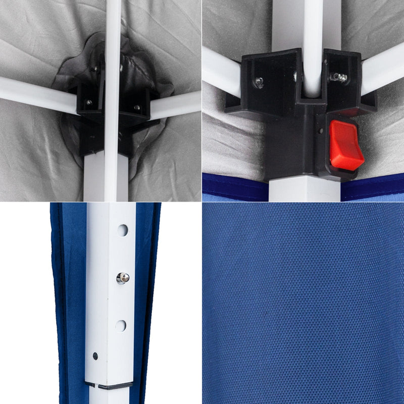 116x116" Waterproof Right-Angle Folding Tent Blue