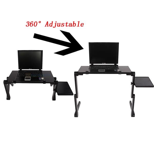 19 x 10" Portable Home Use Assembled Folding Table Black