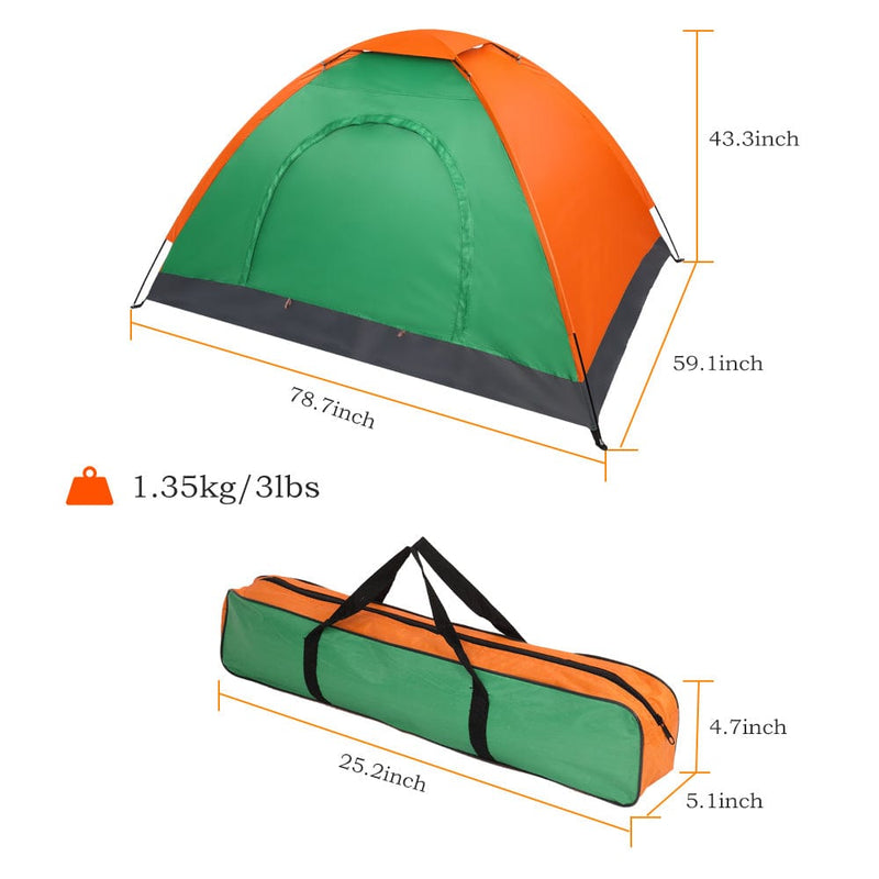 2-Person Waterproof Camping Dome Tent for Outdoor