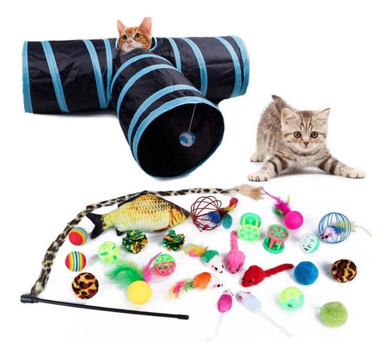 27 Pieces Pet Cat Toy Trough Toy