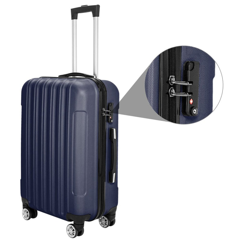 3-in-1 Multifunctional Traveling Suitcase Navy Blue