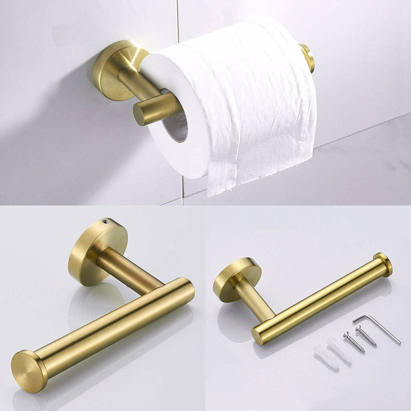 3 - Piece Bathroom Hardware Set Brushed Gold