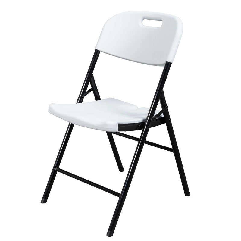4pcs Garden Plastic Folding Chair White