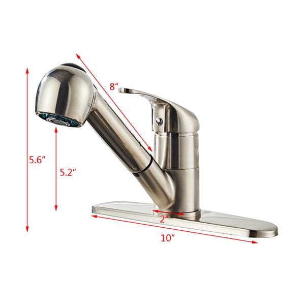 All Copper Kitchen Pull Drawbench Faucet