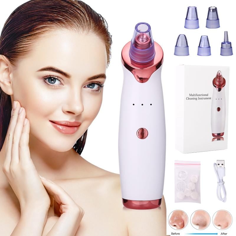 Blackhead Remover Instrument Black Dot Remover Acne Vacuum Suction Face Clean Black Head Pore Cleaning Beauty Skin Care Tool Blackhead Face Cleaning Beauty Skin Care Tool