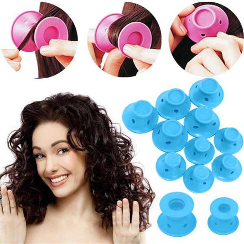 Soft Rubber Magic Hair Care Rollers No Heat Hair Styling Tool