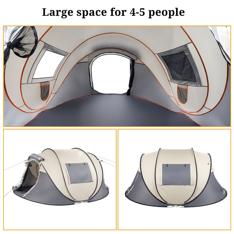 Camping Tent, 4 Person Pop Up