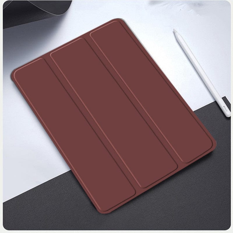 Wine Red / Ipad air4 Compatible with Apple, Ipad Protective Cover Case With Pen Slot