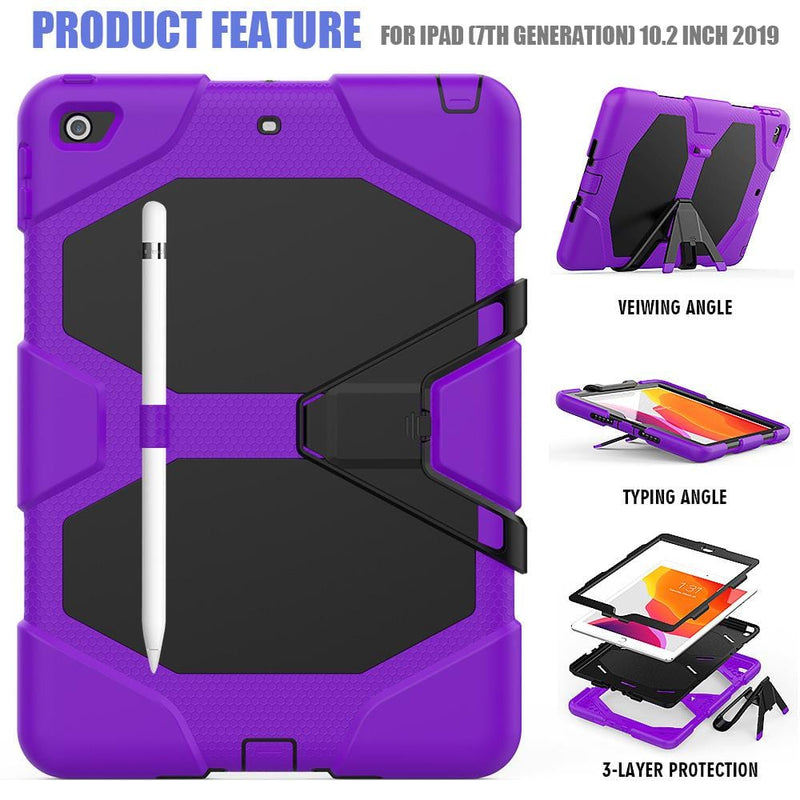 Purple / IPad 10.2 Flat all-inclusive protective Ipad sleeve