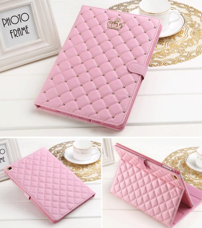 Pink / Mini4 5 Ipad Tablet Crown Case Cover