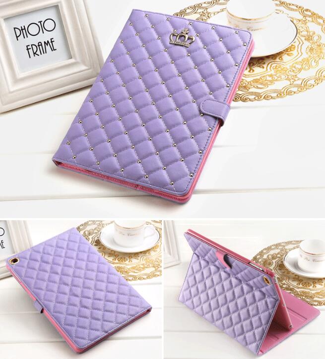 Purple / Mini4 5 Ipad Tablet Crown Case Cover