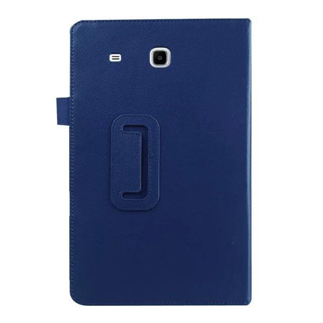 Blue Samsung T560 flat leather case