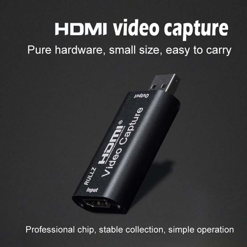 Black Video capture card HDMI single-channel live recorder