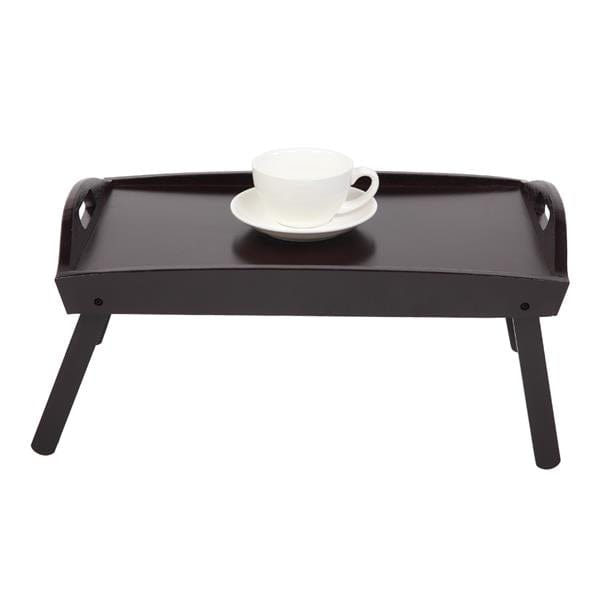 Foldable Curved Breakfast Tray Brown