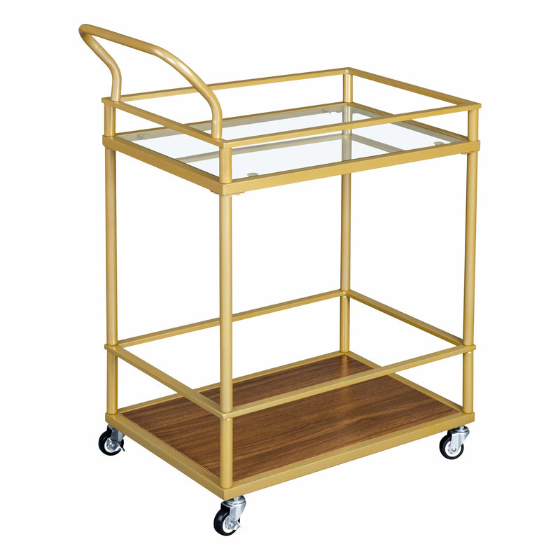 Gold Bar Cart, Home Bar Serving Cart