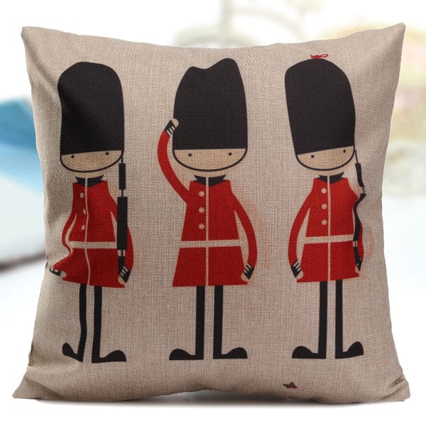 03 British Style Printed Pillows Cases