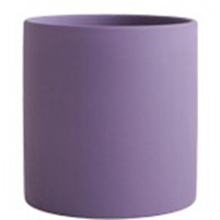 Purple / 9X9X9 Nordic Industrial Style Colorful Ceramic Succulent Planter