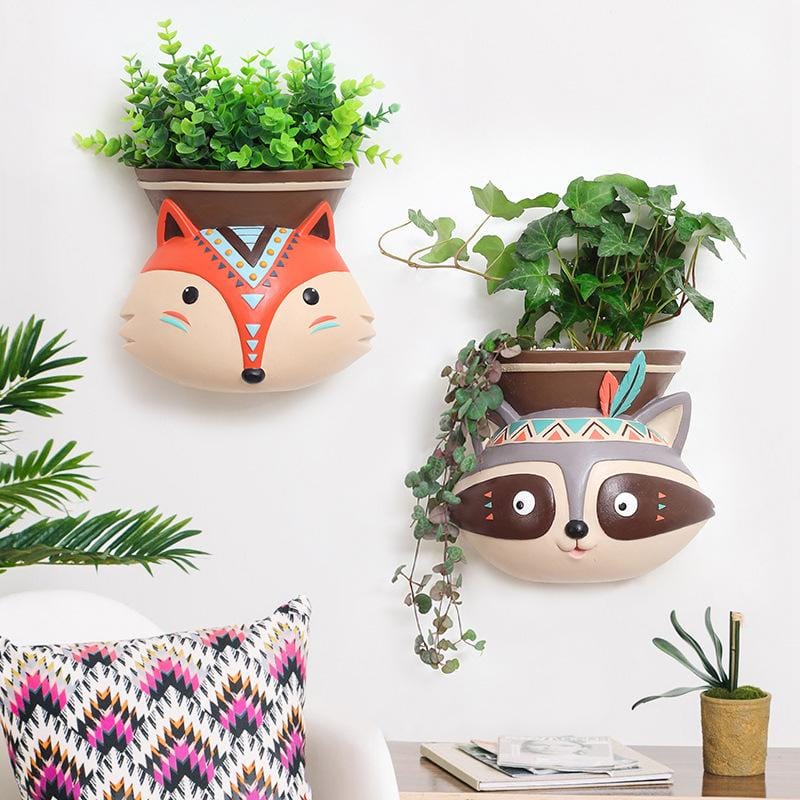 Indian Style Wall Mounted Plant Pot Wall Hanging Succulent Pots Indoor Flower Pots