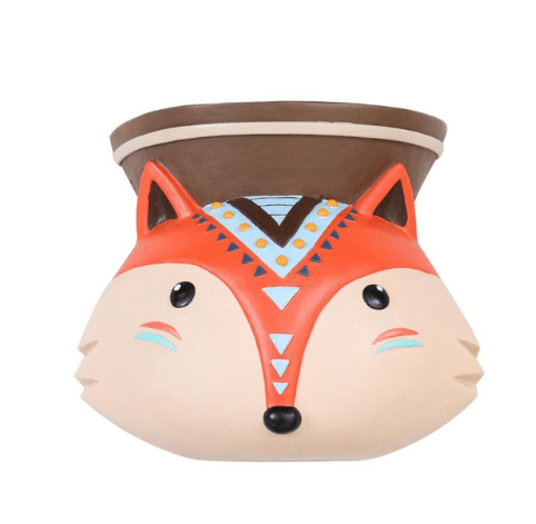 Fox Indian Style Wall Mounted Plant Pot Wall Hanging Succulent Pots Indoor Flower Pots