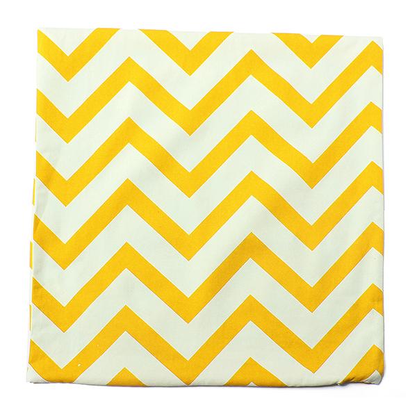 Yellow Vintage Printed Cushion Cover Throw Pillow Case