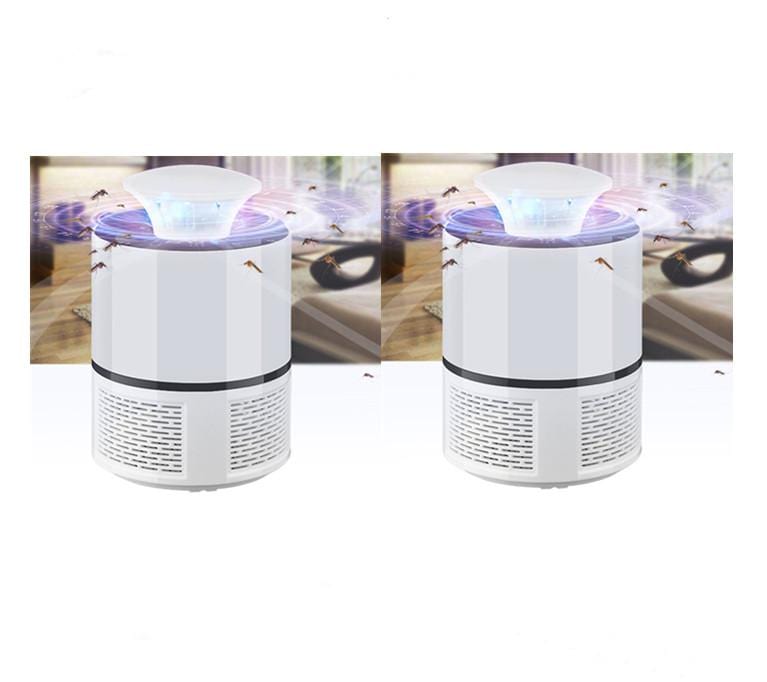 White 2pcs / USB Mosquito Repelling Lamp