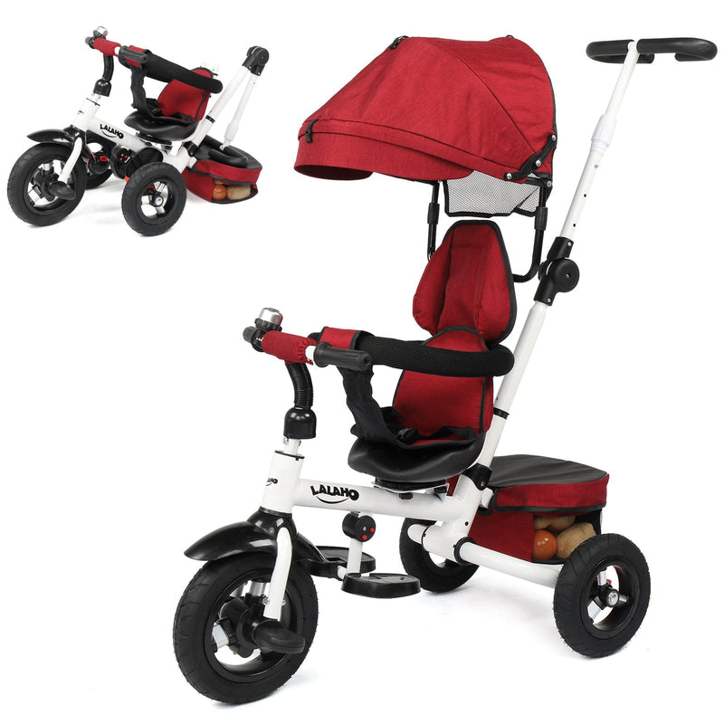 Kids Tricycle，Kids Folding Steer Stroller with Rotatable Seat