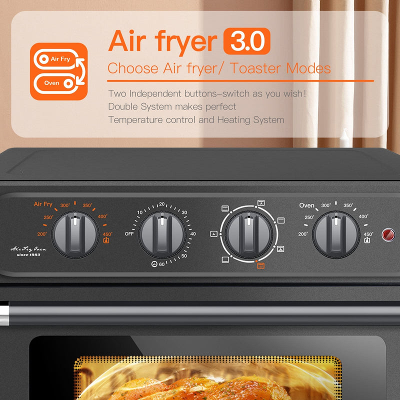 Air Fryer Toaster Oven 24 Quart  7 In 1 Convention Oven