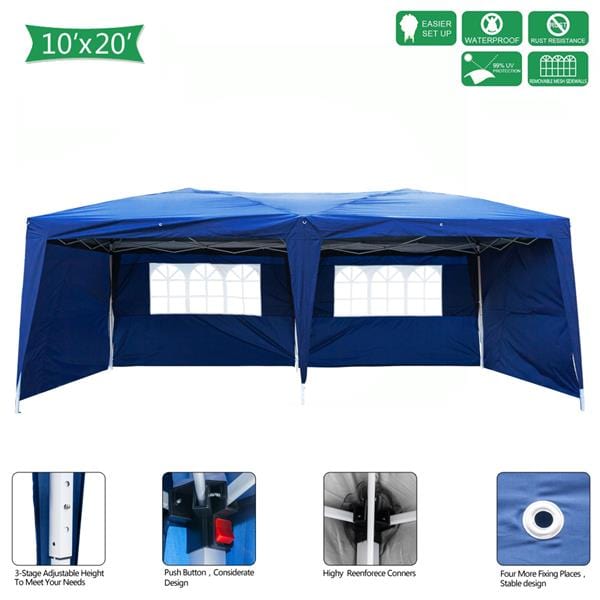 Lotto 118x236" Waterproof Folding Tent Blue