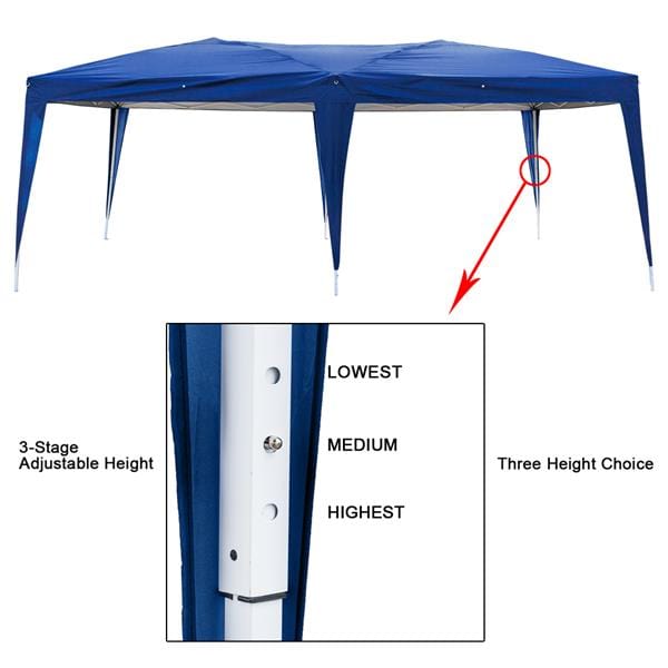 Lotto 118x236" Waterproof Folding Tent Blue