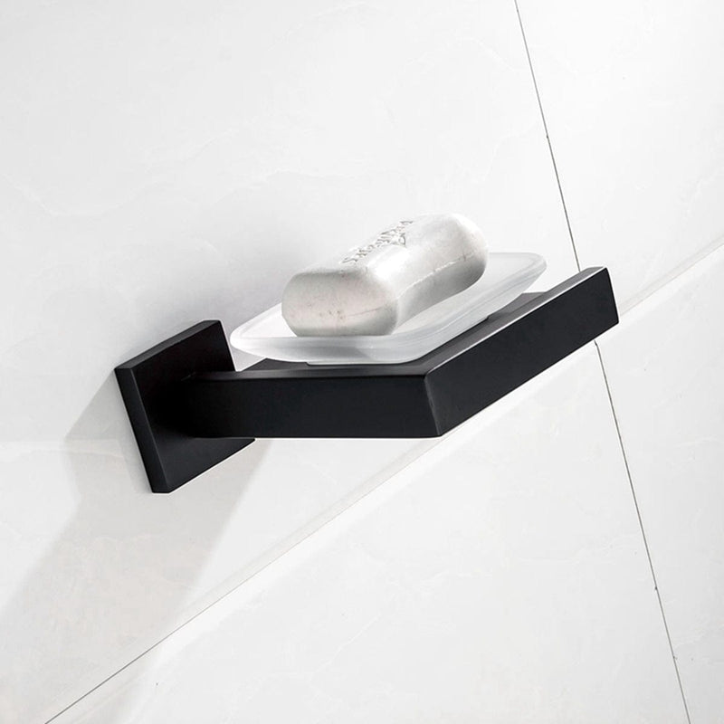 Matte Black Soap Dish Rust-Proof 304 Stainless Steel