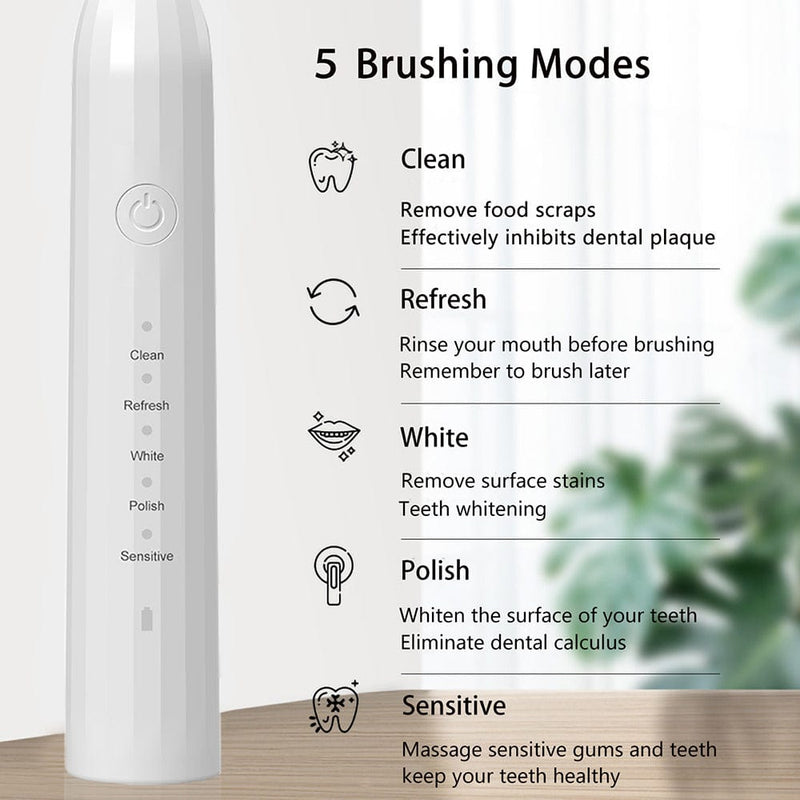 MOCEMTRY Sonic Electric Toothbrush 5 Modes
