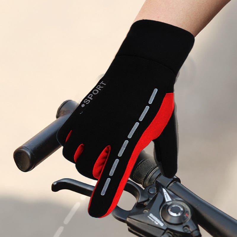 Reflective outdoor cycling gloves