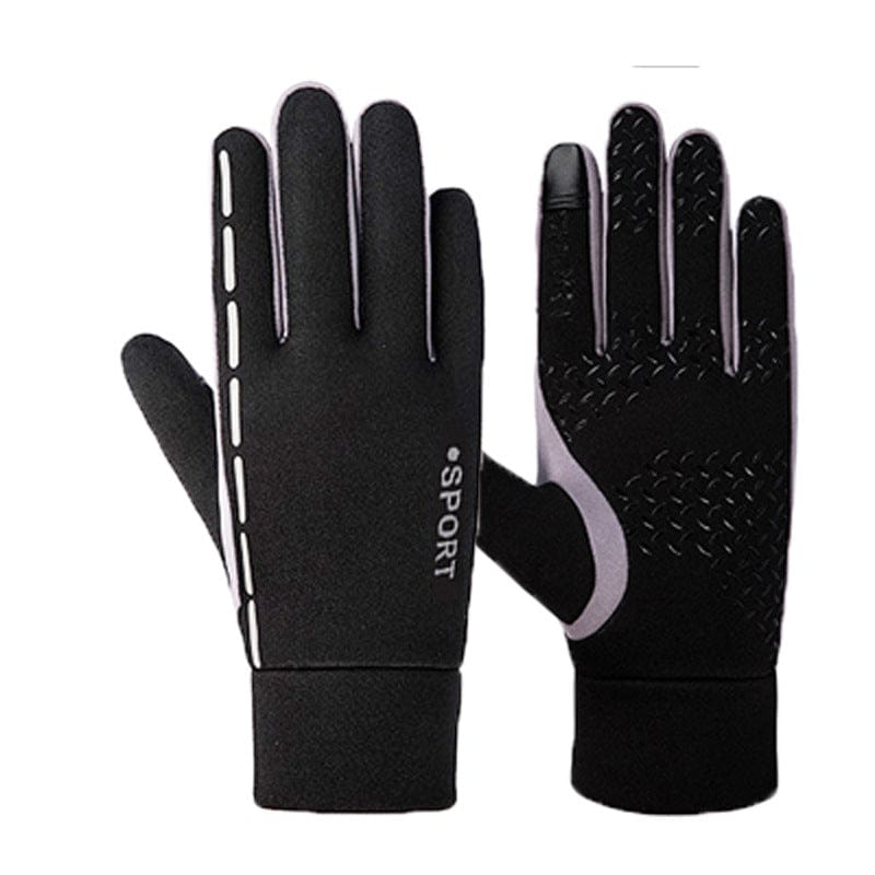 Grey / L Reflective outdoor cycling gloves