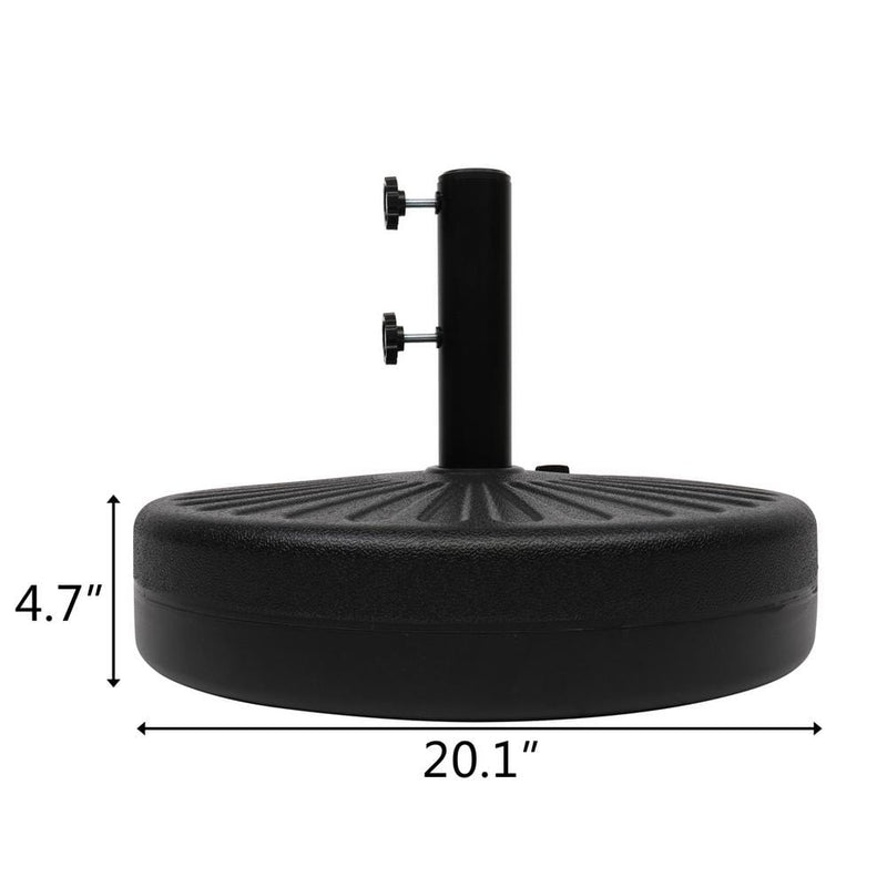 20" Round Plastic Water Injection  Outdoor Umbrella Base