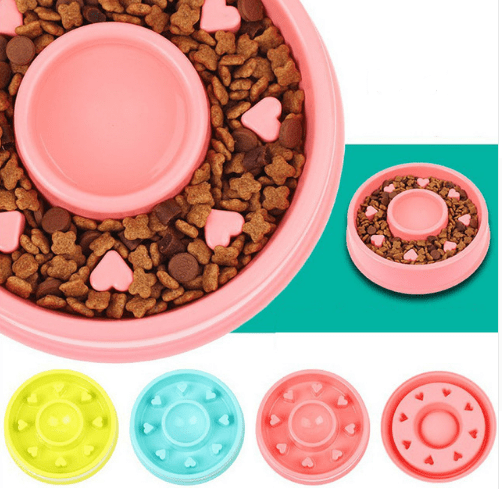 Mixed color / E Pets Food Water Feeding Bowl