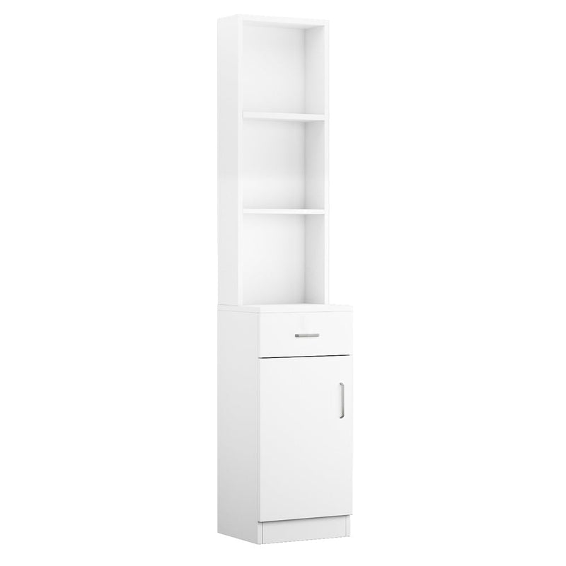 Standing Barber Cabinet White