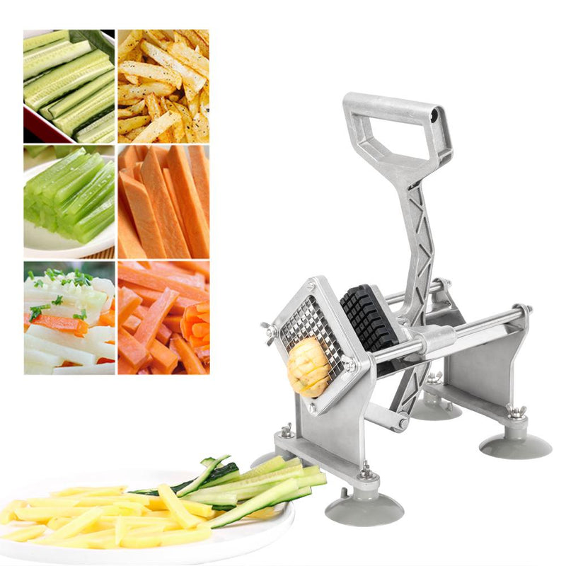 Vertical French Fries Machine with Four 3/8" & 1/4" & 1/2" Flower Blades